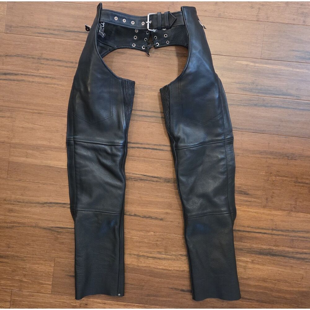 First Classics Thermal Lined Motorcycle Chaps Unisex Size 3XS Used No Road Rash